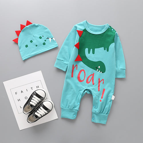 Baby Animal Onesies with Matching Hat