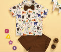 Boy's Printed Bowtie Shirt